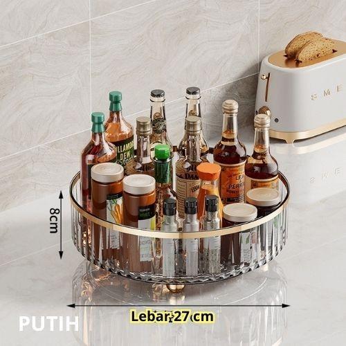 Gambar Paus Biru - Rak Buah / Snack Putar / Rak Bumbu Putar Transparan Kitchen Rack Organizer Serbaguna Cabinet - TRANSPARAN GOLD dari Paus Biru Indonesia undefined Tokopedia