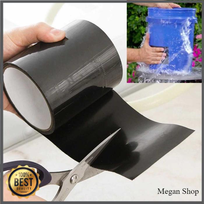 Gambar Lakban Anti Bocor Hitam dan Tebal Waterproof Leak Stop Tape Ukuran 10x152cm - Hitam dari Megan-Shop_NEW undefined Tokopedia