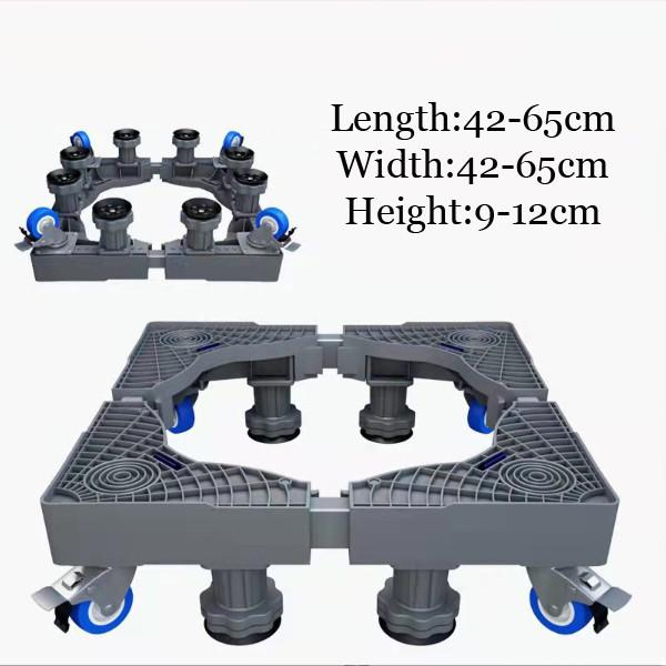 Gambar Dasar Universal Alas Mesin Cuci & Kulkas Tahan Air & Lembab Braket Rak Anti Selip Anti Getaran Model C 8 Kaki Tetap & 4 Roda Tunggal dengan Rem - C dari FAHLI undefined Tokopedia