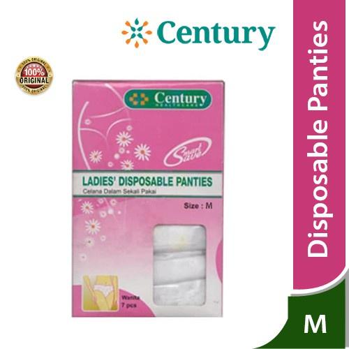 Gambar Century Ladies Disposable pants / Celana Dalam Sekali Pakai / Traveling / CD kertas Wanita - Disposable Uk-M 7's dari Apotik Century undefined Tokopedia
