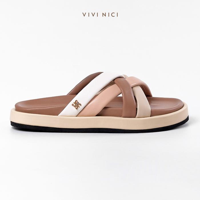 Gambar VIVI NICI - Kiara sandal wanita - Milk coffe, 41 dari VIVI NICI undefined Tokopedia