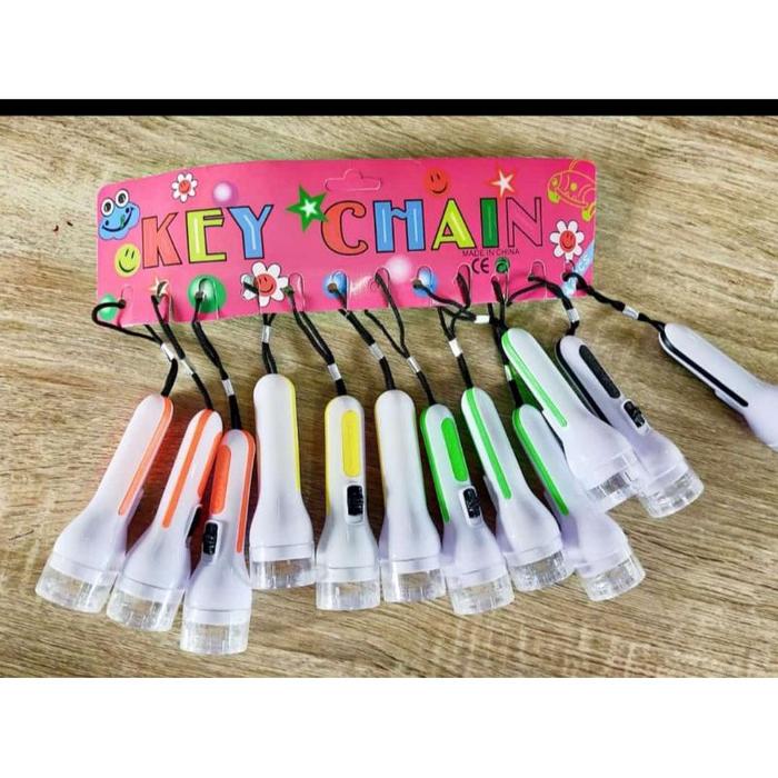 Gambar Gantungan kunci senter putih nyala 12 pcs Chains Key - Not Specified dari Fasah acsesoris undefined Tokopedia