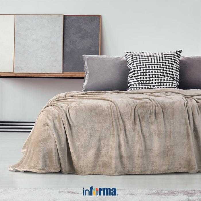 Gambar INFORMA 240X220 CM SELIMUT MICROFIBER SOLID - COKELAT CHOCO dari Informa Indonesia undefined Tokopedia