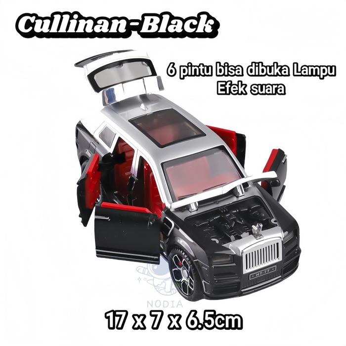 Gambar NODIA Rolls-Royce Inersia Mobil Mainan Dengan Lampu Musik Diecast Mainan Mobil Inersia Mainan -  Cullinan-Black dari Nodia Toys & Games ID undefined Tokopedia