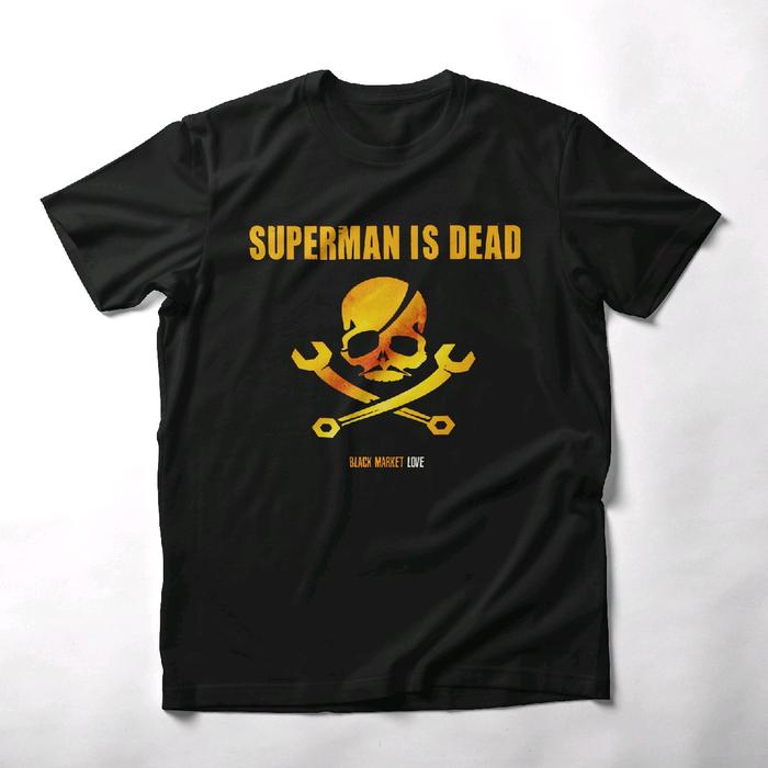 Gambar Kaos Distro SUPERMAN IS DEAD - BLACK MARKET LOVE Kaos Band Kaos SID Kaos Outsider Kaos Ladyrose - HITAM LENGAN PENDEK, S dari AMG.CLOTH undefined Tokopedia