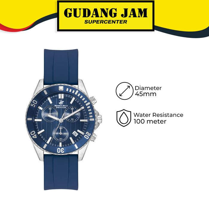 Gambar BEST SELLER - 4 !!! Jam Tangan Pria Beverly Hills Polo Club BP3277X Analog - Biru dari Gudang Jam Official undefined Tokopedia