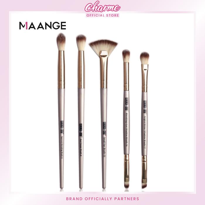 Gambar (READY & ORI) Maange 5 Pcs Eye Brush Highlight Kuas Mata Make Up 5 Set Eyeshadow Blending Alis Bibir 5747 - COKLAT dari Charme store_NEW undefined Tokopedia