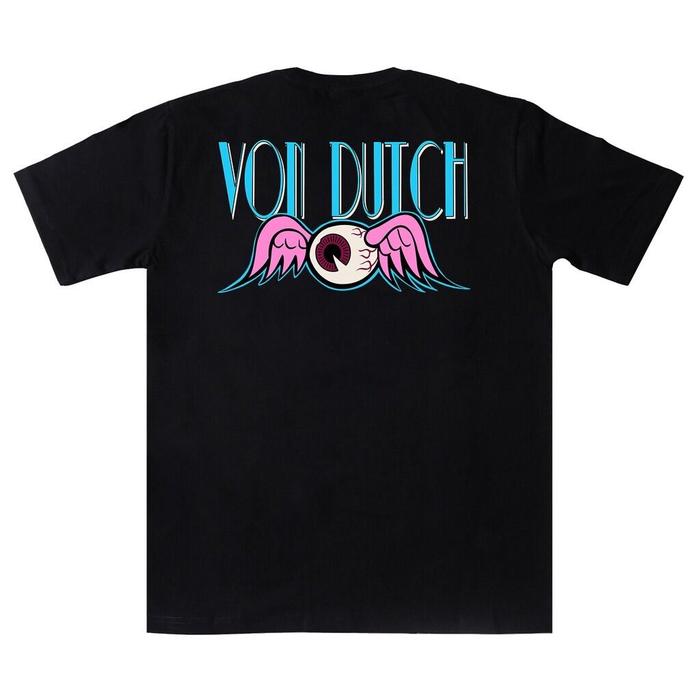 Gambar Von Dutch Tshirt 0563 Black Crew-neck fashion unisex T-shirt Menswear Top Kaos Pria - Int:L dari DG PINGUO undefined Tokopedia