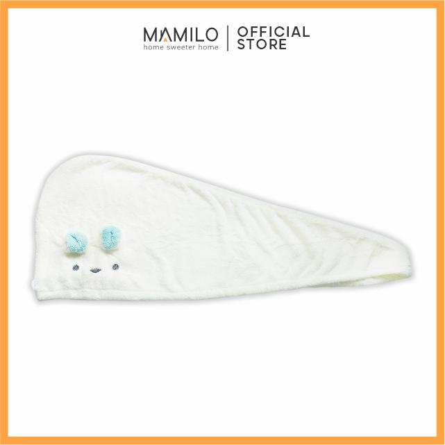 Gambar MAMILO Handuk Kepala Keramas Head Towel Microfiber - White, Button dari Mamilo Online Store Kab. Sukoharjo Tokopedia