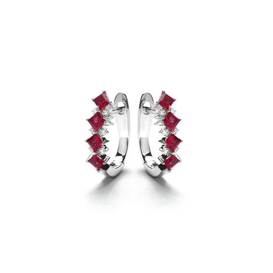 Gambar Lino and sons - Anting Berlian F VVS (Lucinda Diamond Earring With Ruby) - Size 7-15 dari Lino and Sons undefined Tokopedia
