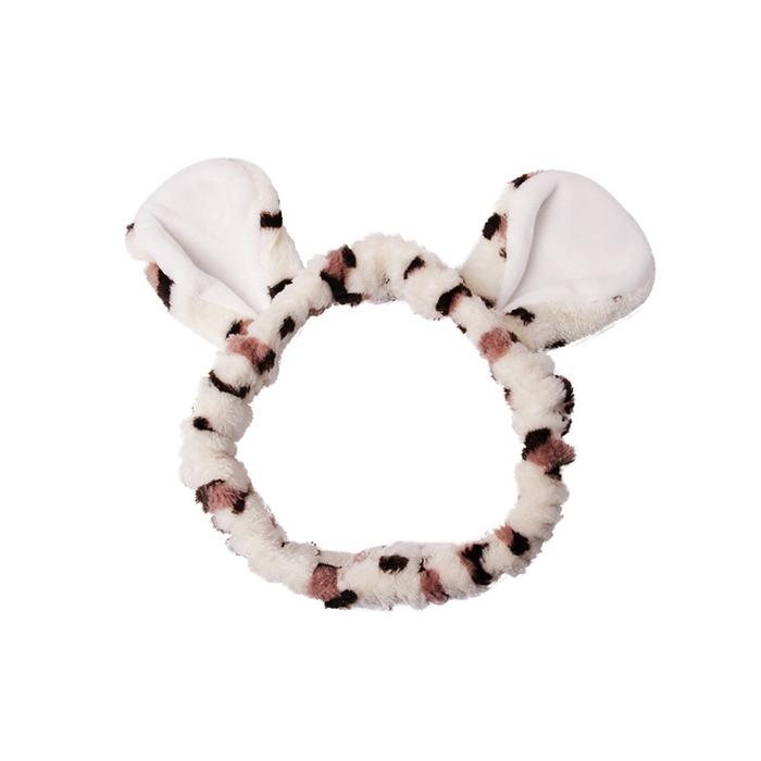 Gambar Stroberi Towel Ear Headband - Leopard Creme dari Stroberi Accessories undefined Tokopedia