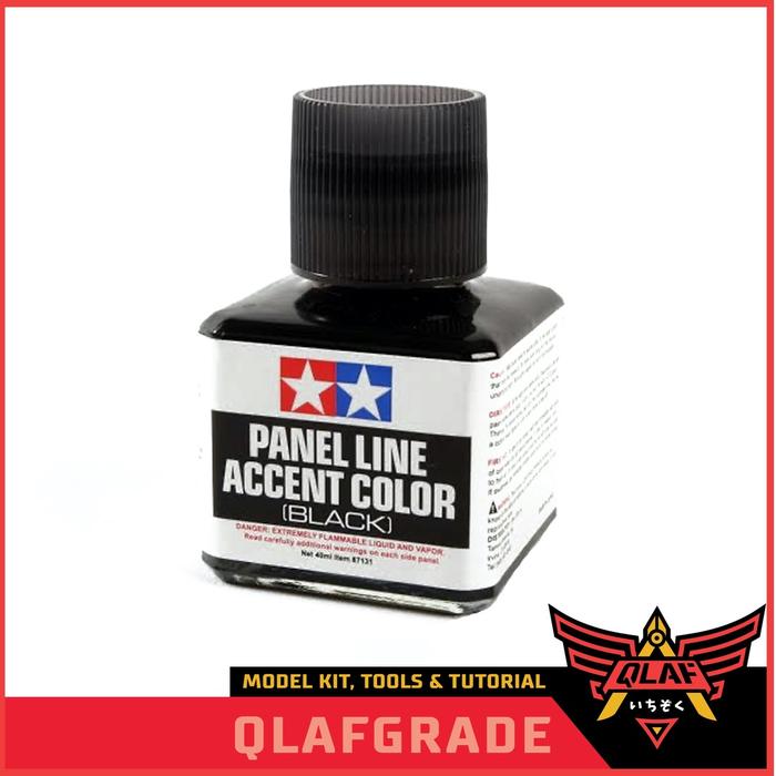 Gambar Tamiya BLACK Panel line accent color enamel thinner hitam liner gundam gunpla - BLACK dari Wahkhilaf undefined 4 Tokopedia
