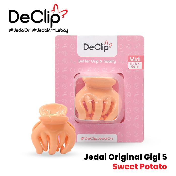 Gambar DeClip Jedai Bangkok Original Gigi 5 ukuran 5cm Warna Orange - Sweet Potato, Standar dari Declip undefined Tokopedia