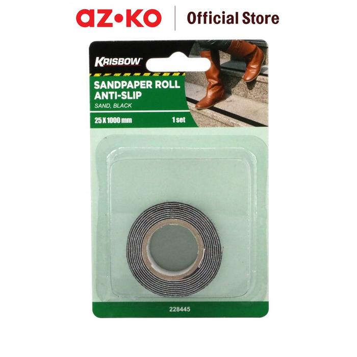 Gambar AZKO Krisbow Lakban Anti Slip 2.5X100 cm - Hitam Lakban Anti Slip Serbaguna Selotip Anti Licin Alat Penempel Tape Adhesive dari AZKO ID undefined Tokopedia