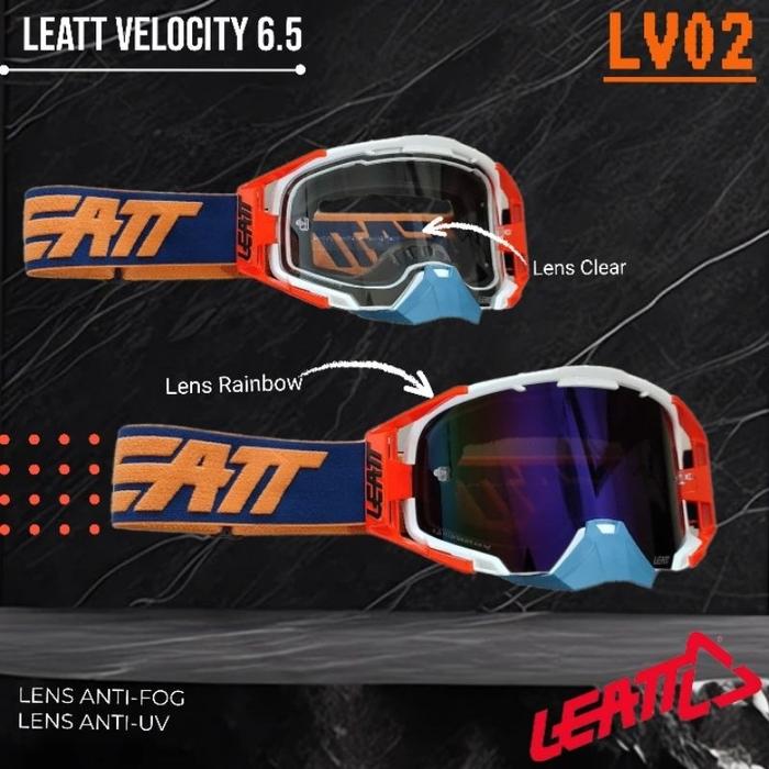Gambar leatt goggle velocity hijau goggless leat velocity lensa tebal anti fog google moto cross trail trabasan bisa juga untuk sepeda mtb downhill cocok buat semua type helm cross kacamata helm trail leatt velocityjez_store - Lv02 Orange, 1paket(-)lensa clear dari Im Jezz undefined 3 Tokopedia