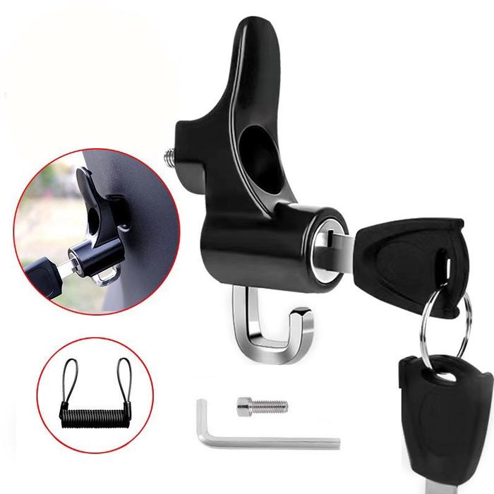 Gambar READY COD KUNCI PENGAMAN HELM MOTOR ANTI MALING / SAFETY HELMET LOCK ANTI MALING UNIVERSAL - MODEL B dari OLSHOP VARIASI MTR undefined Tokopedia
