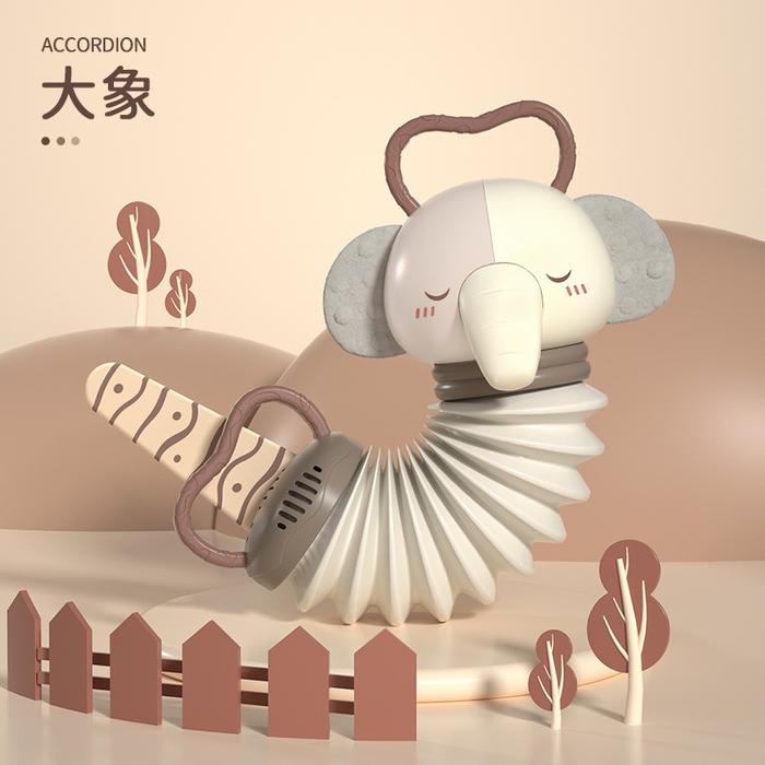Gambar MALOTOYS - Music Accordion Animal Baby Mainan Musical Akordeon Instrument Bayi Musik Instrumen Sleep Soothing Toy Rattle Anak Kids Malo Toys - Elephant dari Malo Toys undefined Tokopedia