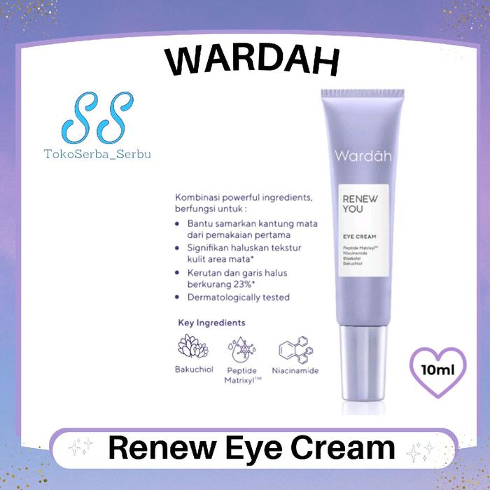 Gambar Wardah Renew You Anti Aging Eye Cream 10ml | Cream Mata - RENEW - Eye Cream dari Tokoserba serbu undefined Tokopedia