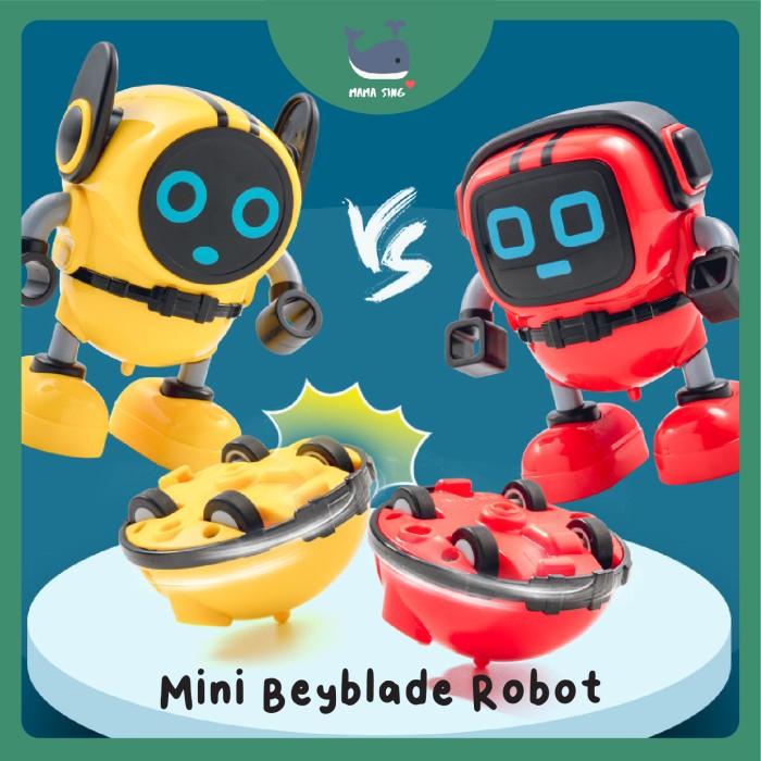 Gambar MAMA SING Mainan Mini Beyblade Robot Deformasi dan Atraksi Unik - Merah dari Mama Sing undefined Tokopedia
