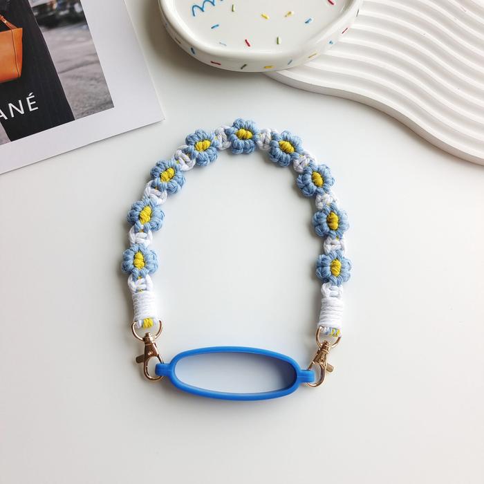 Gambar 【COD】Water bottle strap/water bottle silicone strap/glass holder/Stanley Owala drinking water bottle glass strap/silicone material/Tali Tumbler Gelas - Blue dari Swift Charm undefined Tokopedia