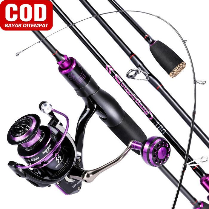 Gambar Sougayilang Joran Wader Super Lentur 1 Set Lengkap Pancing Dan Memancing Set 1.8M 2.1M  Pemintalan Memancing Rod Dengan 5.0:1 Rasio Gear 12 + 1BB Pemintalan Memancing Pening Combo Set Untuk Carp Bass Roda Umpan - 1.8m Set, Rod and 2000 Seri dari Toko Memancing Sougayilang undefined Tokopedia