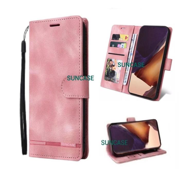 Gambar Case for SAMSUNG J2 PRIME model flip buka tutup casing standing ada tempat foto dan kartu juga tali hp - SUNCASE PINK dari SUN CASE undefined Tokopedia