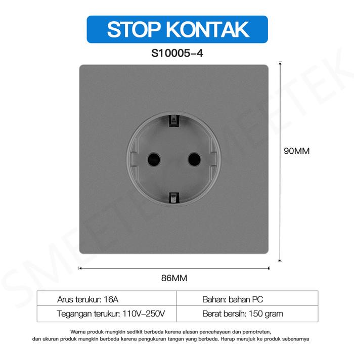 Gambar Smeetek Stop Kontak Universal Fast Charging Colokan Dinding Aesthetic UK EU US 2 Port USB & Type C Socket Saklar Tembaga - Stop Kontak, Putih dari Fenix.Space undefined Tokopedia