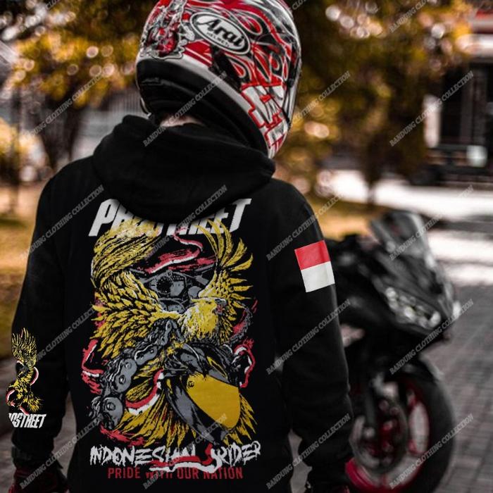 Gambar Jaket Sweater Hoodie Sunmori Prostreet Garuda Not Original - HITAM, M dari Bandung Clothing Collection undefined Tokopedia