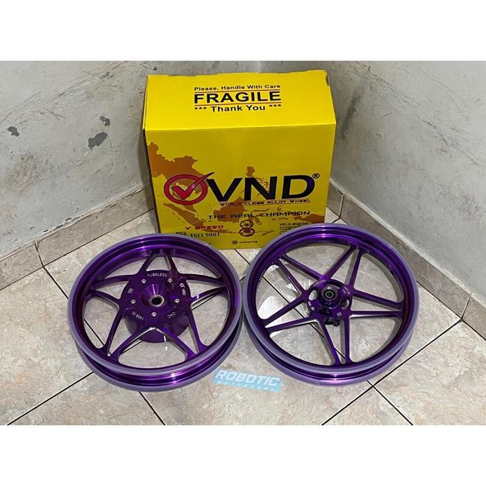 Gambar Velg VND VSpeed V Speed Bintang Premium Ring 14 Matic Honda - Purple, Genio dari Robotic Motosport undefined Tokopedia