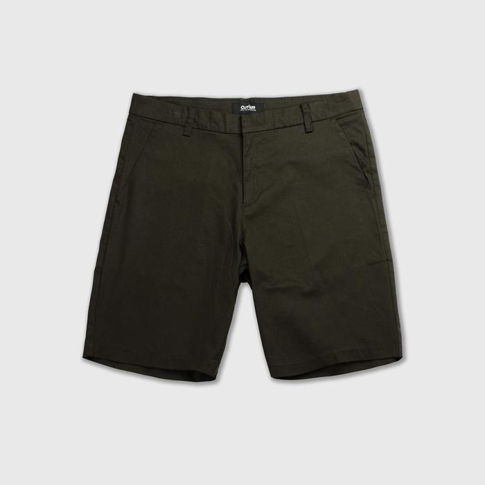 Gambar CUTOFF Hessley Celana Pendek Pria Santai Casual Japanese Stretch Cotton - ARMY, 30 dari cutoff.id undefined Tokopedia