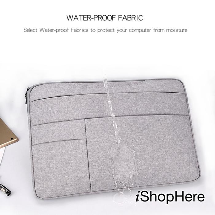 Gambar Fieri Tas Laptop Sleeve Oxford 13 14 15 15.6 inch - Waterproof & Shockproof Macbook Pro Air / Windows - Dark & Light Grey - Abu-abu Muda, 13 inch dari iShopHereid undefined Tokopedia