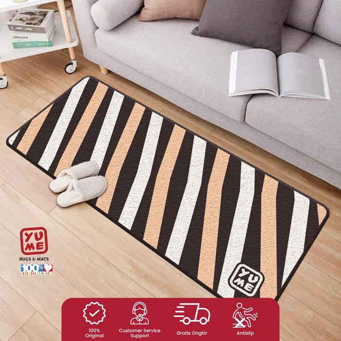 Gambar Keset Kaki Karpet Dapur Antislip YUME 50x120cm Digital Printing - Fancy lines dari Amore Collections_NEW undefined Tokopedia