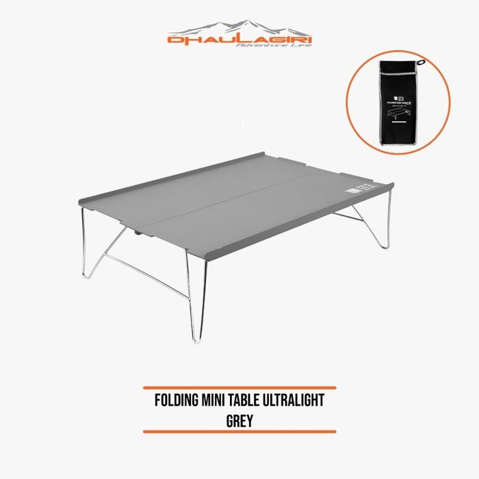 Gambar [COD] Meja lipat outdoor dhaulagiri folding mini table 02 -  meja lipat camping outdoor portable Populer - kursi lipat - GREY dari KAYIZA OUTDOOR undefined Tokopedia