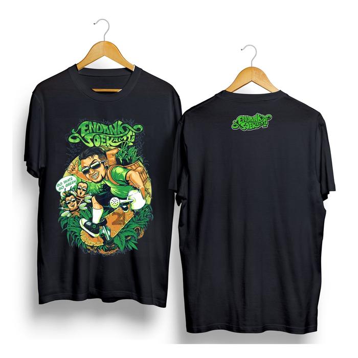 Gambar Kaos Distro ENDANK SOEKAMTI GO GREEN Premium Tshirt Pria Bahan Cotton Combad24s Kaos Kamtis Kaos Distro Pria - HITAM, L dari Tokita88 DISTRO undefined 4 Tokopedia