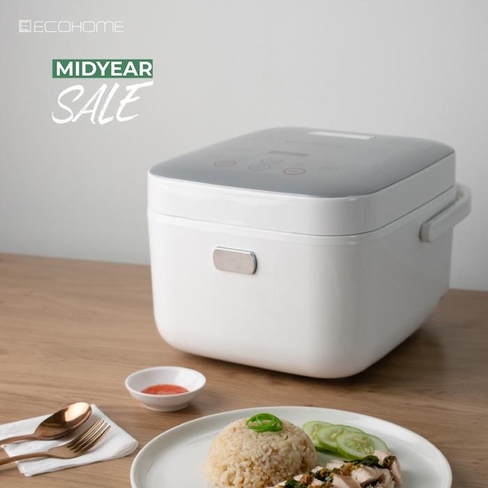 Gambar ECOHOME Rice Cooker Low Carbo Digital 3 Liter ELS-888 - SILVER dari Utama Electronic undefined Tokopedia