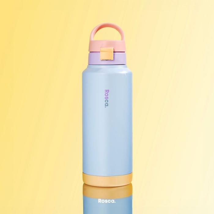 Gambar Rosca PoppyJug Tumbler Stainless 1 Liter Botol Minum 1 Liter Tahan Panas / Dingin Portable Stainless Steel Tumblr - Bluie (1000ml) dari Mozza Sumber Rasa undefined Tokopedia