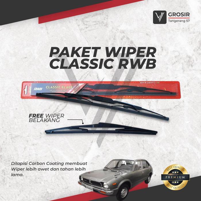 Gambar PAKET RWB CLASSIC WIPER Civic Excellent 1973-1983 DEPAN BELAKANG 3 PCS - rwb dari Grosir Tangerang 57 undefined Tokopedia