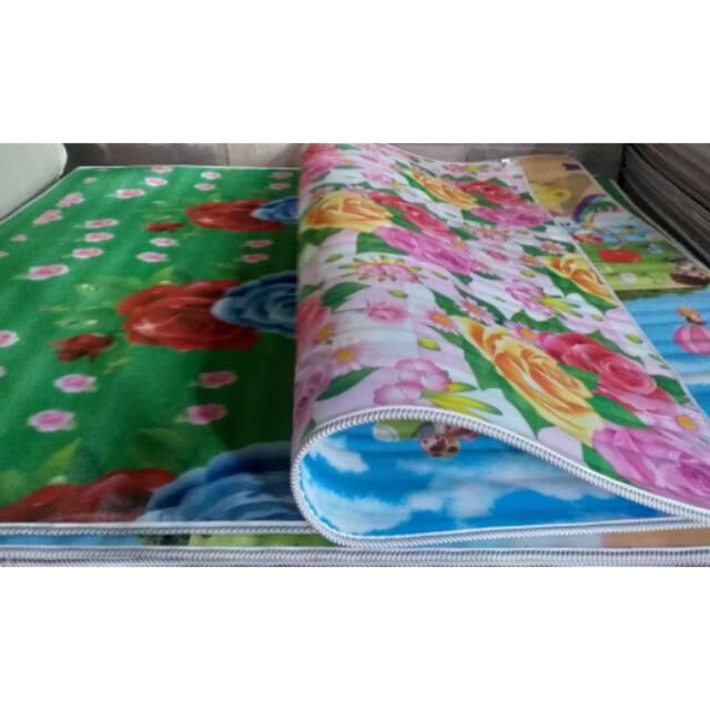 Gambar Jual Tikar Karpet Alas Lantai Piknik Foam Bermain Anak Motif 2 sisi Empuk Besar Murah di Makassar - 180 x 180 dari Toko Jamilah Madinah undefined Tokopedia