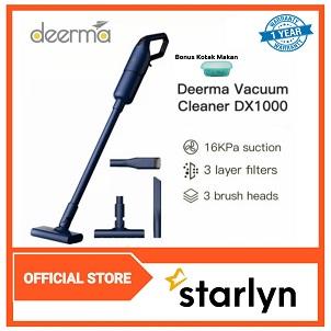 Gambar Deerma DX1000 Handheld Vacuum Cleaner Penghisap Debu Rumah Sofa 16kpa BONUS KOTAK MAKAN - BIRU dari STARLYN undefined Tokopedia