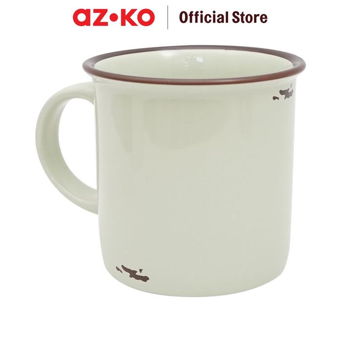 Gambar PENDOPO 300 ML MUG PORSELEN VINTAGE - KREM dari AZKO ID undefined Tokopedia