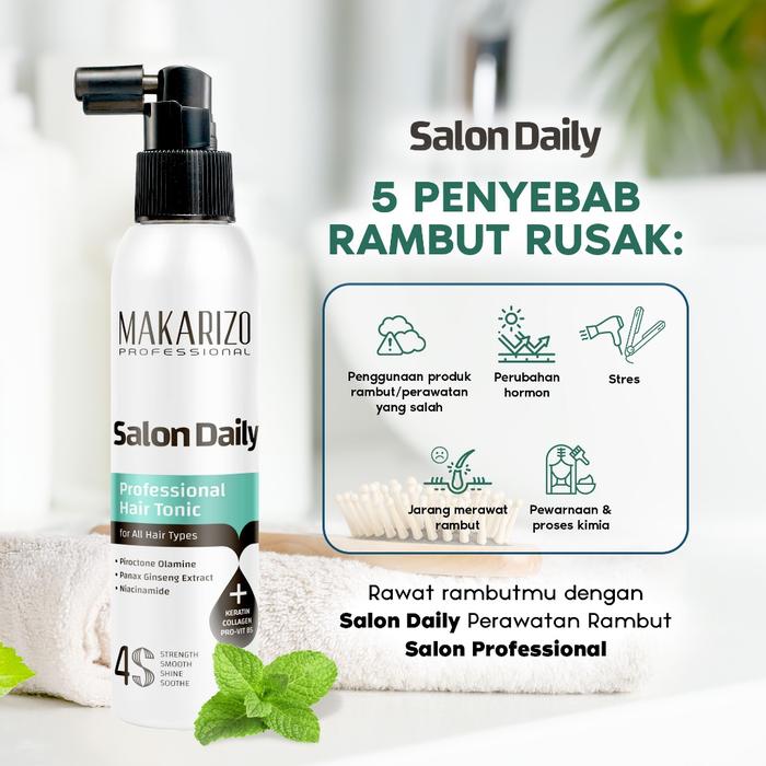 Gambar Makarizo Professional Salon Daily Redensifying Hair Tonic Spray Bottle 140ml - Hair Tonic 140ml, Makarizo SalonDaily dari Pommyshop21_NEW undefined Tokopedia