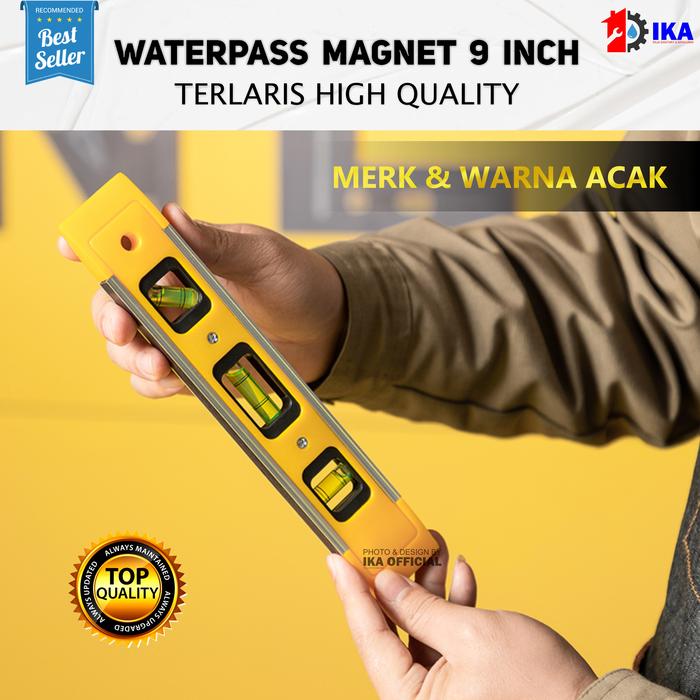 Gambar Waterpass Magnet Mini / Waterpas Magnet 9” WATERPASS 9 INCH RRT WITH MAGNET MAGNET / WATER PASS TORPEDO 9 INCH RRT / Waterpass Magnet Aluminium Waterpas Kecil 9 Inch Waterpas Mini Magnet Torpedo Level 9 inch 23 cm Termurah Berkualitas dari IKA-OFFICIAL undefined Tokopedia