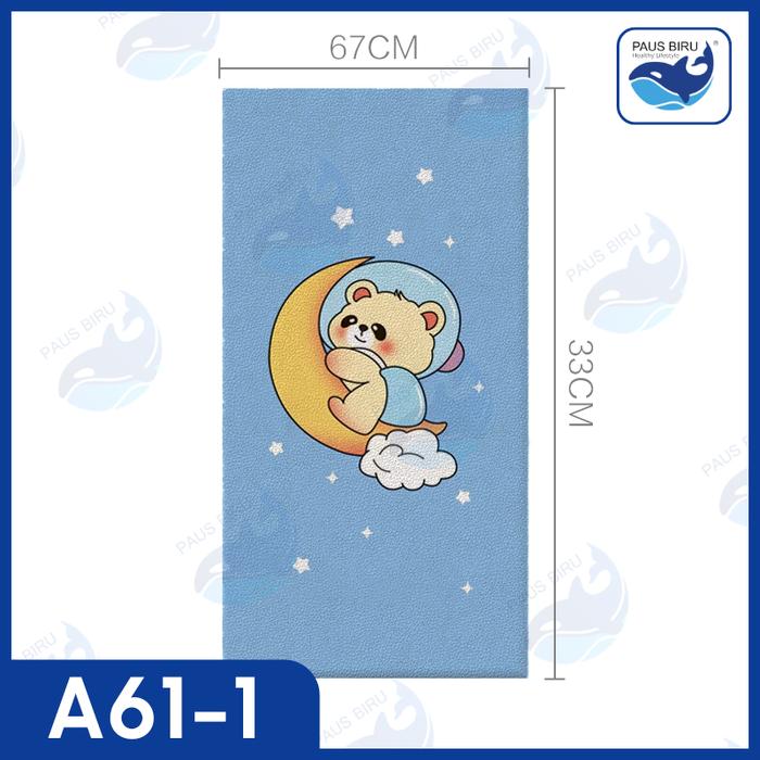 Gambar Paus Biru - Wallpaper Sticker Foam 3D Dinding Kamar Tidur Anak Foam Aesthetic Tahan Air Stiker Headboard Bed Dekorasi Kamar Ruangan Headboard Wall Panel 3D/ Headboard Hiasan Kamar/ Hiasan Dinding34x34cm / 34x67cm Tebal 8mm - A61-1 33x67CM dari Paus Biru Indonesia undefined Tokopedia