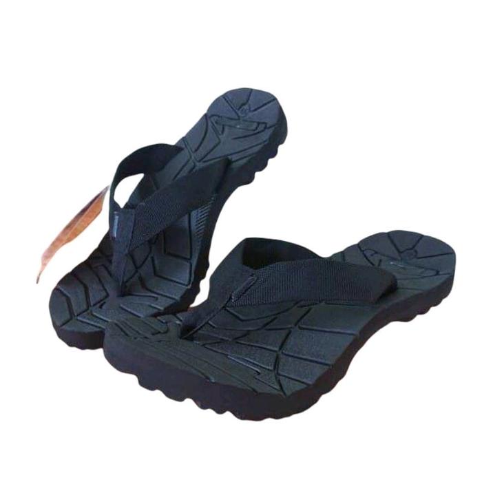 Gambar Promo Cuci gudang Sandal Eiger terbaru Outdoor anak & dewasa pria wanita Sandal jepit Sandal jepit Karet - Tali hitam polos, 33 dari Lobby EL21 undefined Tokopedia