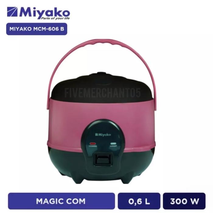 Gambar MIYAKO Rice cooker Magic Com Anti Lengket 0.6 Liter MCM 606 B SBC, MCM 606A - 606 SBC dari Cellis Houseware undefined Tokopedia