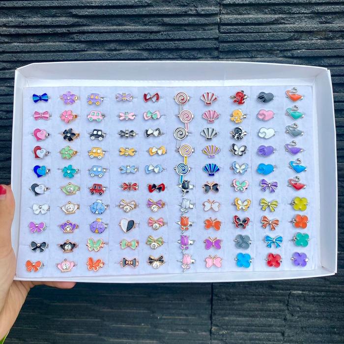 Gambar [ 10pcs Bros Dagu Tanpa Wadah ]  Bros Mini 10pcs perjenis - Bros Minyak Pastel dari Kwkfshop undefined Tokopedia