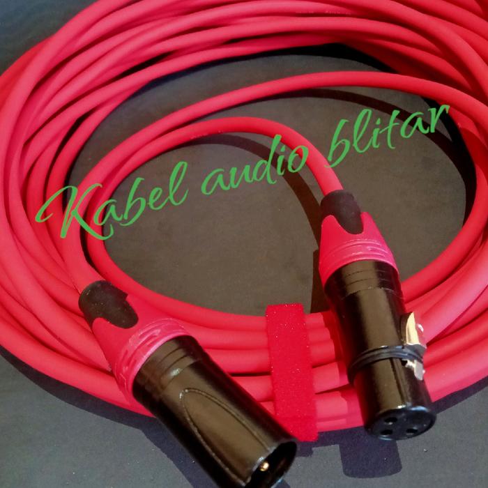 Gambar kabel mic/microphone XLR male to XLR female TUM..kabel MAKITA/CANARE STEREO L2T -2S ORIGINAL...Panjang 5m/7m/10m/15m/20m... - merah, 5 meter dari Kabel Audio Blitar undefined Tokopedia