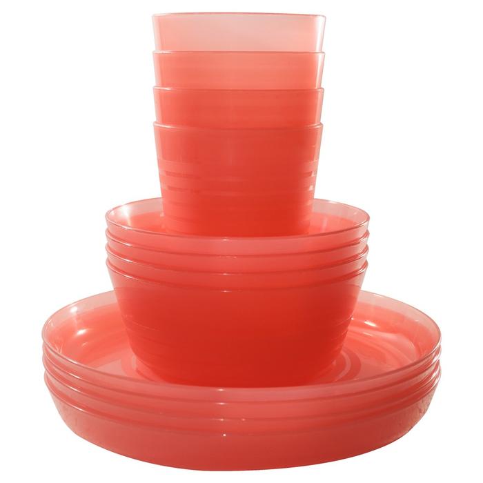 Gambar Calista Shiga Set Mangkok Piring Gelas isi 12pcs - MERAH dari CALISTA Stores_NEW undefined Tokopedia