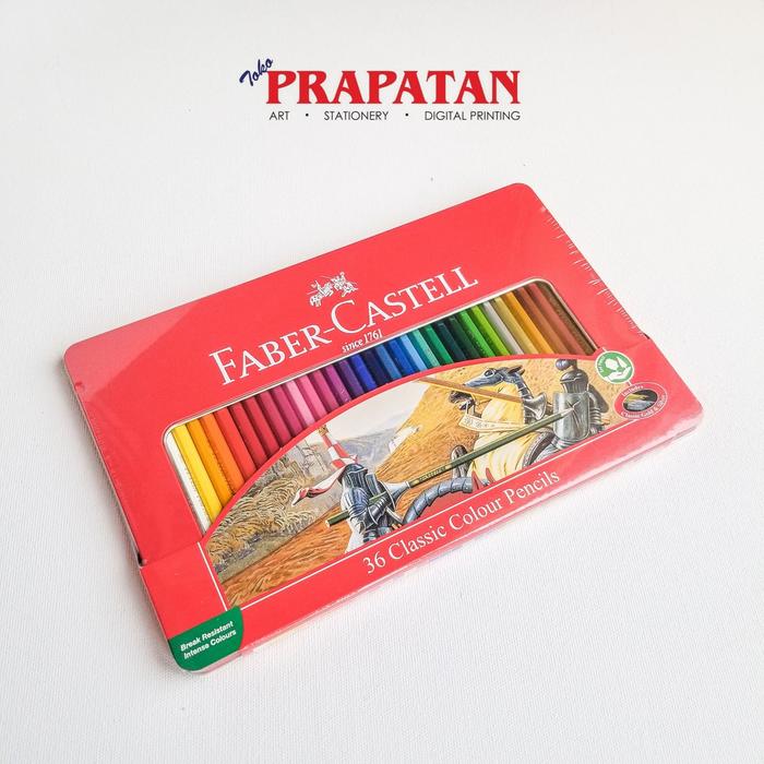 Gambar Pensil Warna Classic Faber Castell 36 Warna Tin Case 11-58-46 / Colour Pencils dari Toko Prapatan_NEW undefined Tokopedia