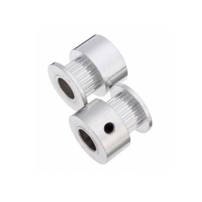 Gambar 3D Printer GT2 20 teeth timing pulley aluminium bore 8mm untuk 6mm 2GT dari solarperfect undefined Tokopedia